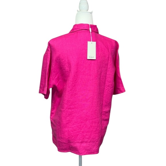 Rails Mackinley Linen Raspberry Blouse - Picture 4 of 7
